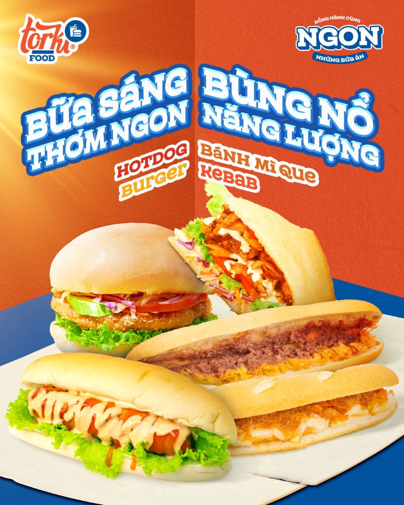 Khám phá các món bánh mì tại Torki Food