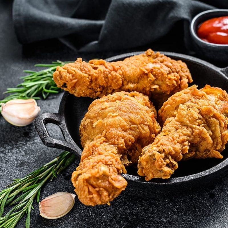 Thực phẩm chín đều, vàng giòn