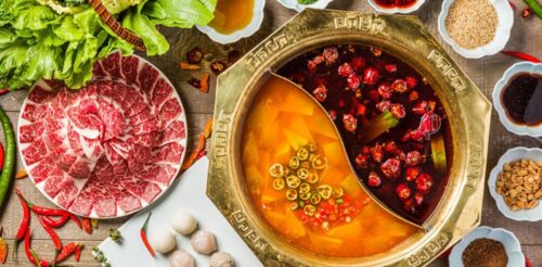 Các loại nguyên liệu kèm theo và cách thưởng thức lẩu cay Tứ Xuyên