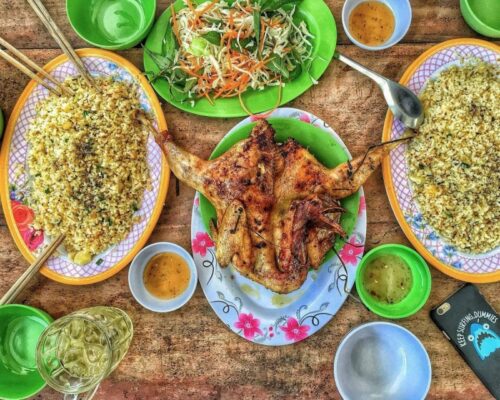Các quán ăn nổi tiếng phục vụ món gà đốt Ô Thum tại An Giang