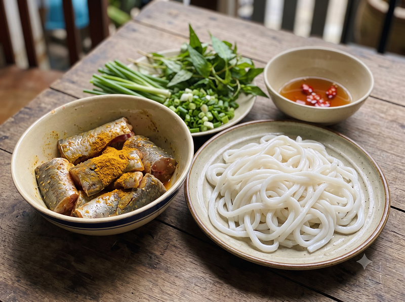 nguyên liệu bánh canh cá lóc