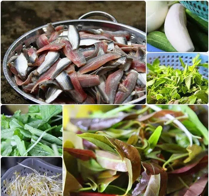 nguyên liệ gỏi cá trích phú quốc