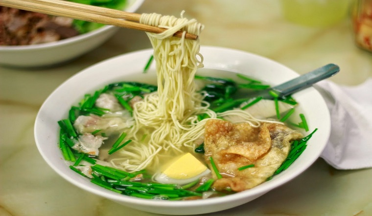 review mỳ sủi cảo gốc hoa
