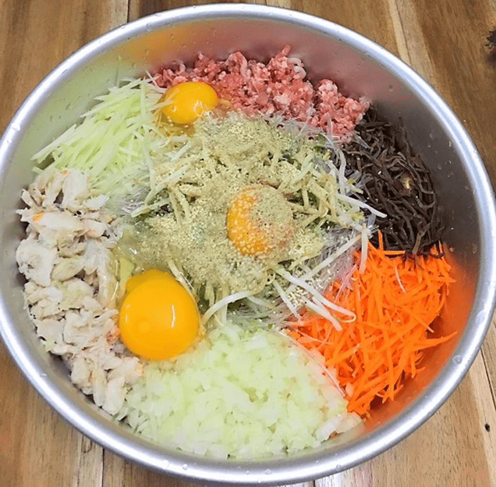 nguyên liệu làm nem cua bể Hải Phòng