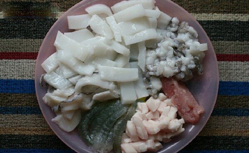nguyên liệu làm chả mực Hạ Long