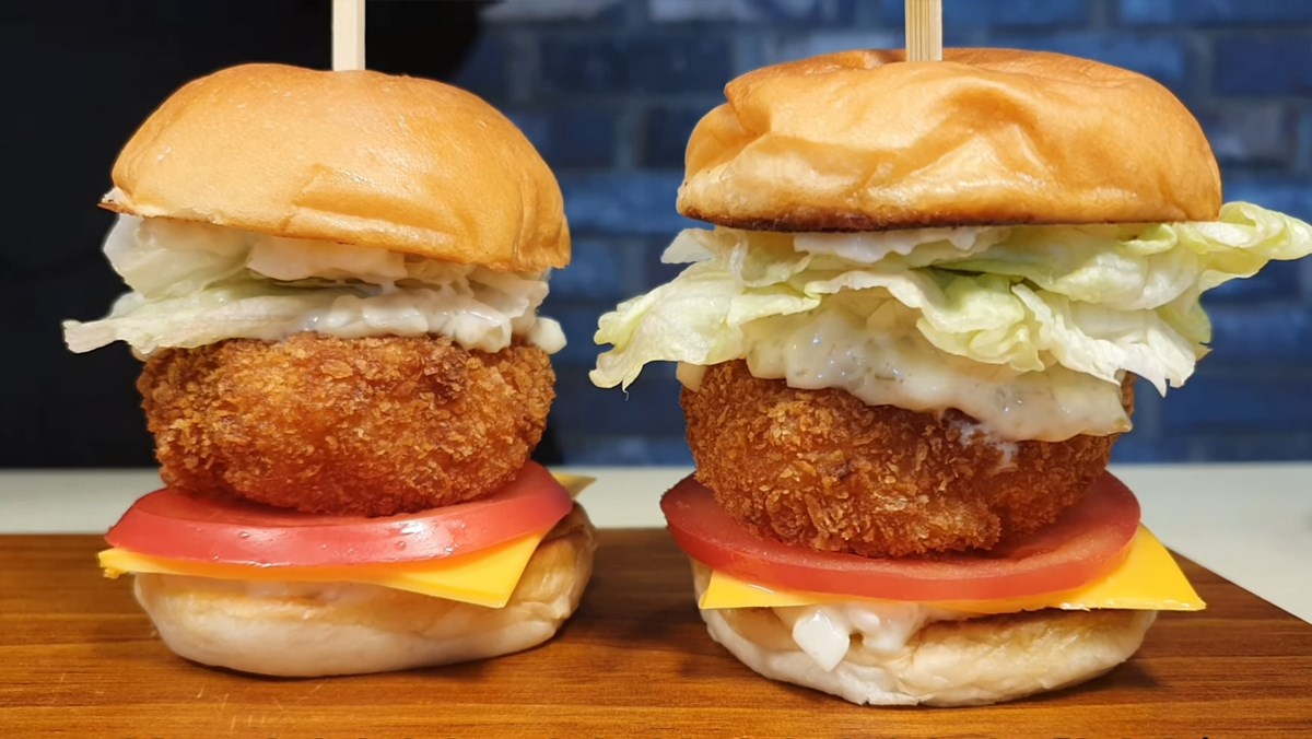 cách làm burger tôm