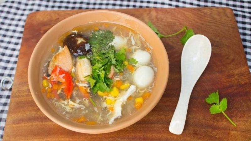 nấu súp cua tại nhà
