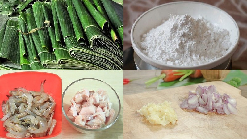 nguyên liệu làm bánh bột lọc huế