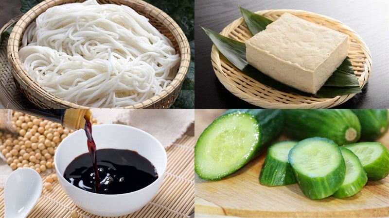 nguyên liệu làm bún nước tương tại nhà