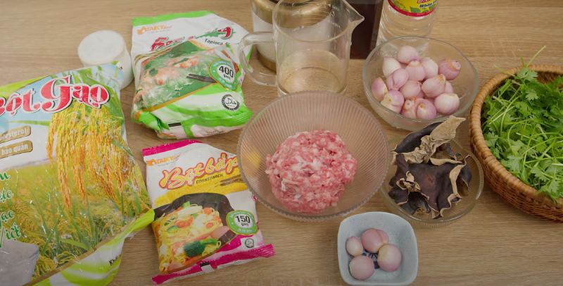 nguyên liệu làm bánh đúc mặn