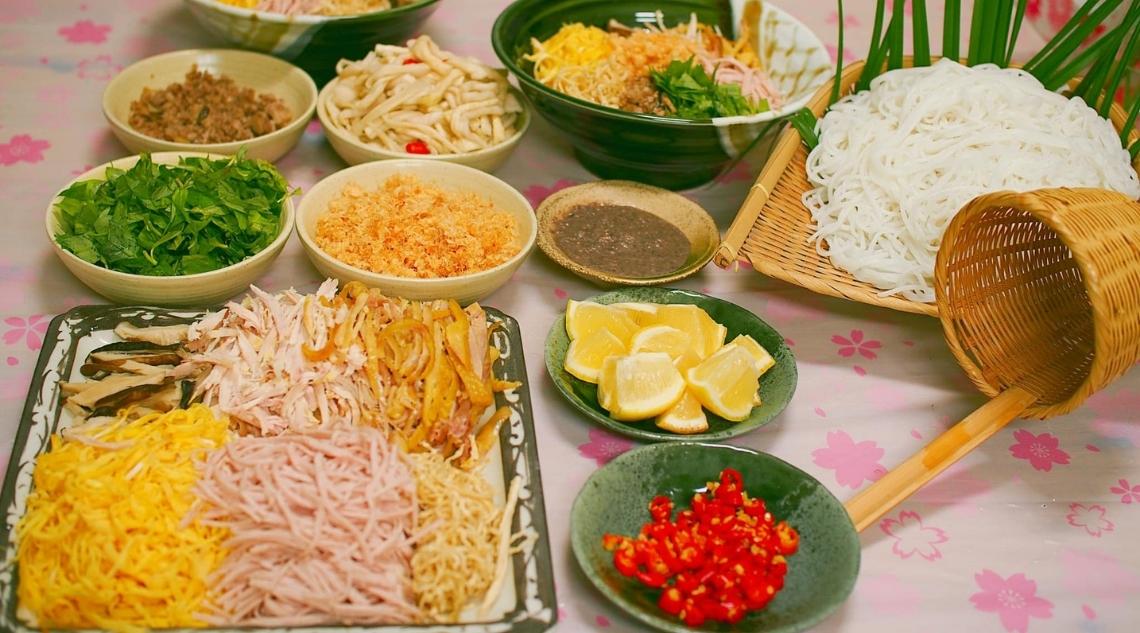 nguyên liệu nấu bún than hà nội